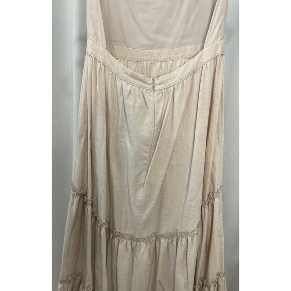 The Cousin The Label Malto Dress Cream Size Small NWT Ruffled Tier Romantic - Picture 9 of 13